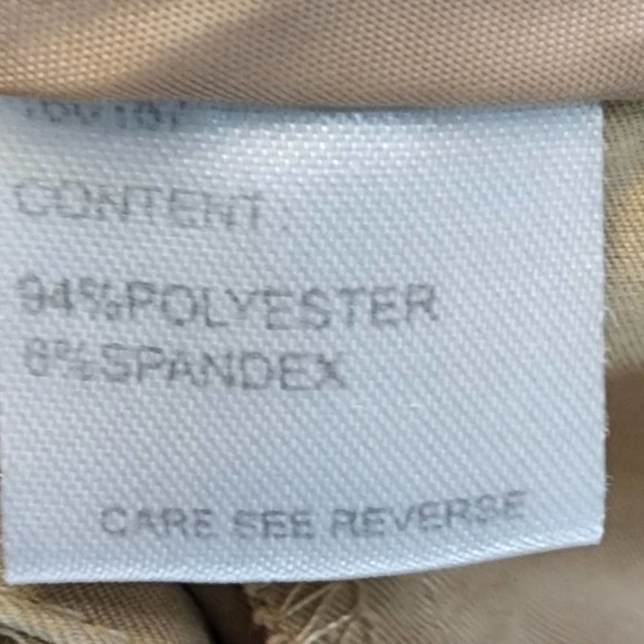 Tail Golf Bermuda Shorts Women 8 Tan Performance Stretch 3 Pocket w/ 2 Zip Tee - Picture 5 of 6